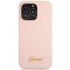 Guess GUHCP13XLSLMGLP iPhone 13 Pro Max 6.7 jasnoróżowy/light pink hardcase Silicone Script Gold Logo